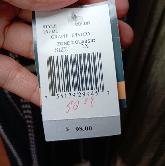 Gabby Skye Classic Knit Dress – Graphite/Ivory – Size 2X – NWT - Picture 6 of 11